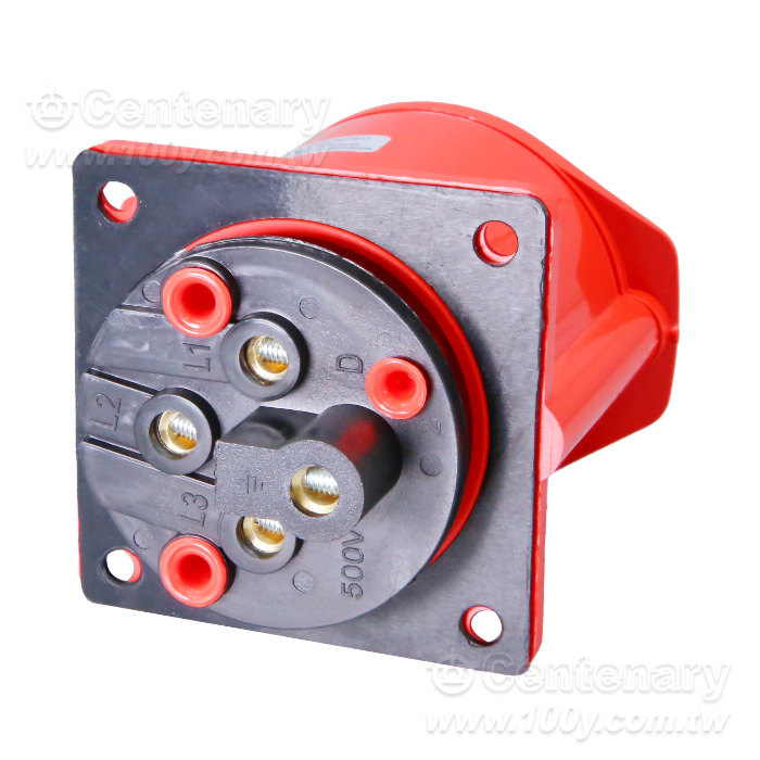 工業插座連接器-4芯32A/415V防水防塵IP44級 暗裝 - 164997 產品圖片