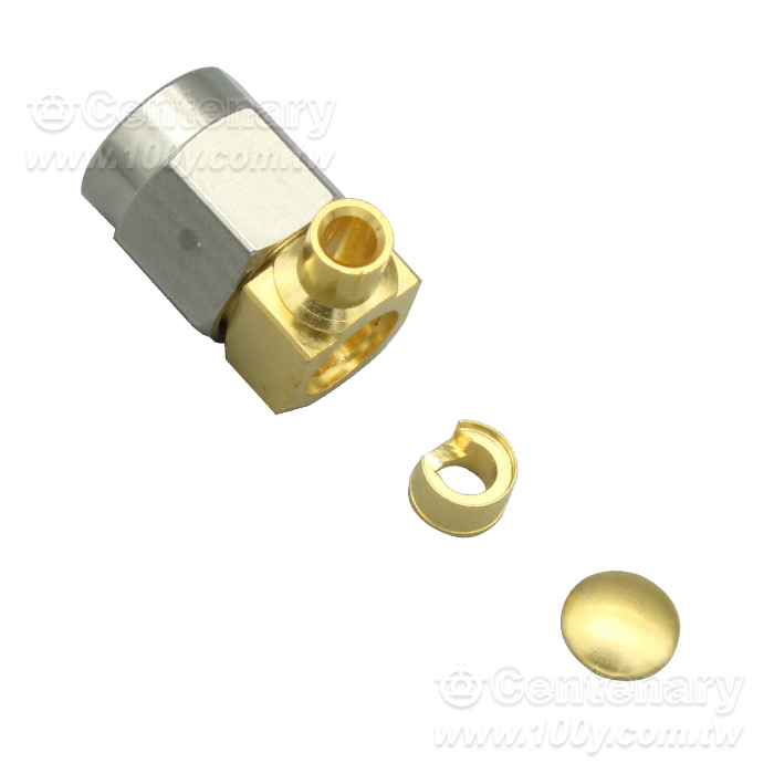 SMA Plug Solder Right Angle - 91837 Product Image