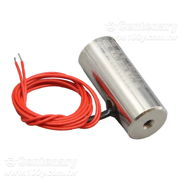 直流吸盤式電磁鐵12V D:13mm H:30mm 吸力:1KG - 142906 產品圖片