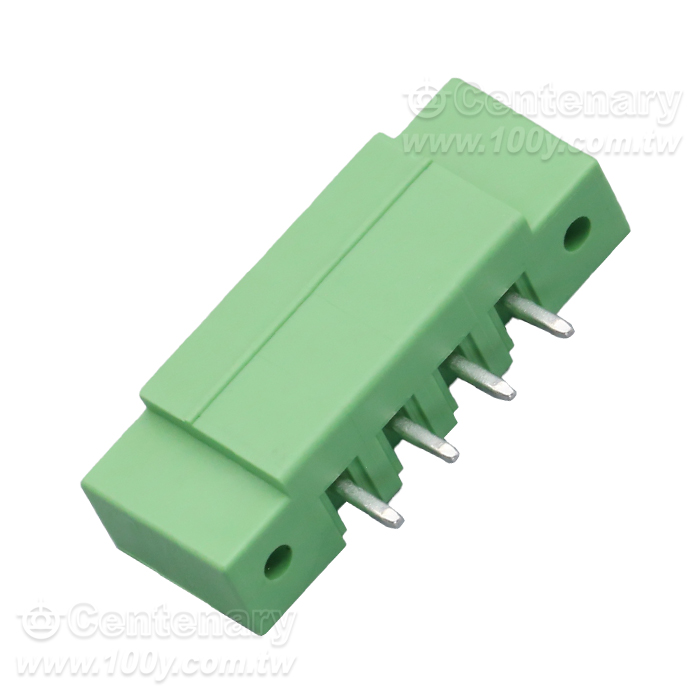 4P直針插針 Pitch:3.81mm 28-14AWG 180° 帶法蘭 - 146379 產品圖片