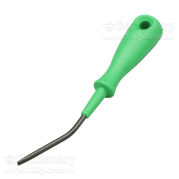 Operating Tool; Blade: 2.5*0.4mm; With a Partially Insulated Shaft; Angled;Short - 91990 Product Image