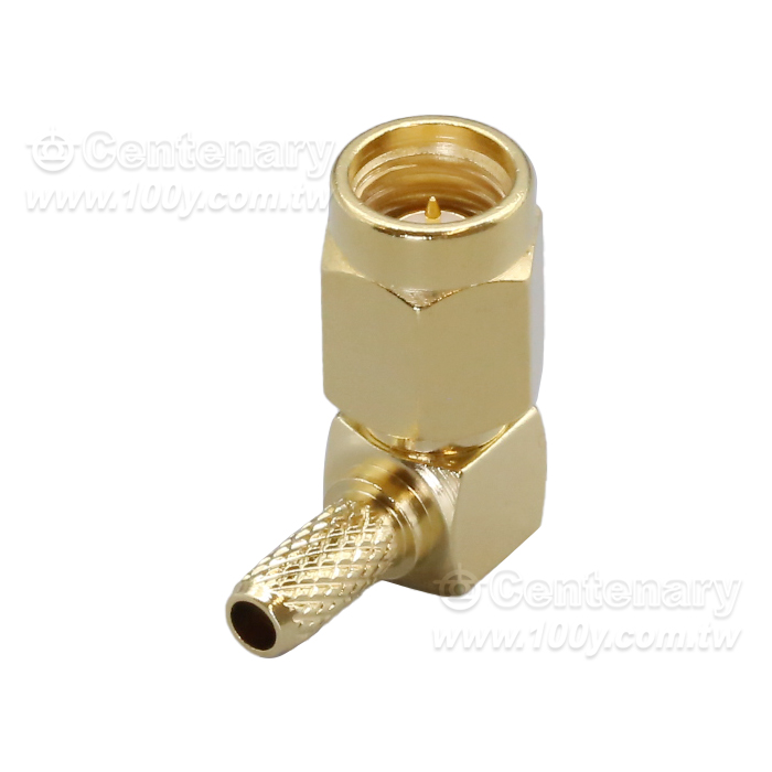 SSMA-C-JW-1.5 SSMA彎公頭直角壓接50-1.5/RG316線 - 165492 產品圖片