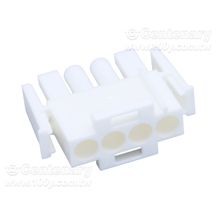 4P公頭 白色間距6.35mm - 163890 產品圖片