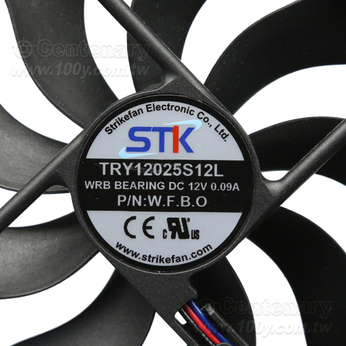 帶線式風扇 DC12V 120*25mm  1400RPM - 91955 產品圖片