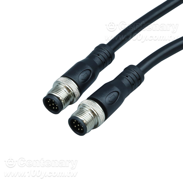 Straight Needle In The First Four Male Head _M12 Waterproof Sensor Cable - 165819 Product Image