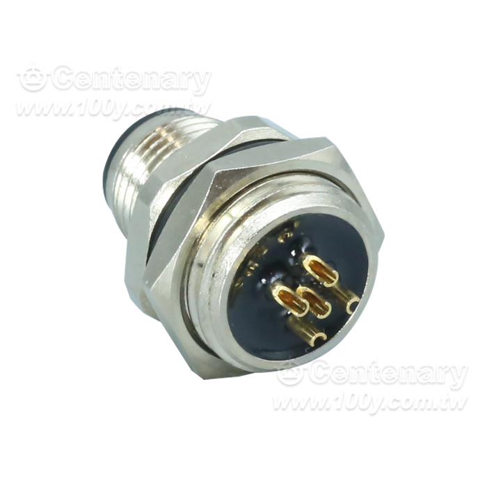 Solder 5P Male Socket_M16 Sensor Waterproof Connector - 166095 Product Image
