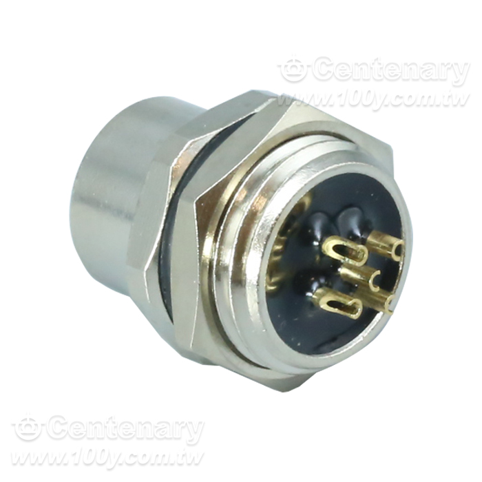 M12 Female Socket_M12 Sensor Waterproof Connector - 166100 Product Image