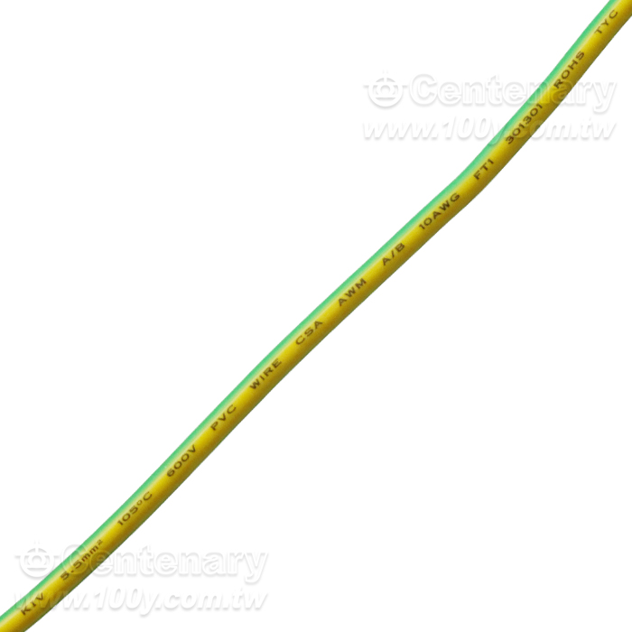 接地軟銅線 黃綠色 5.5mm2 - 98463 產品圖片