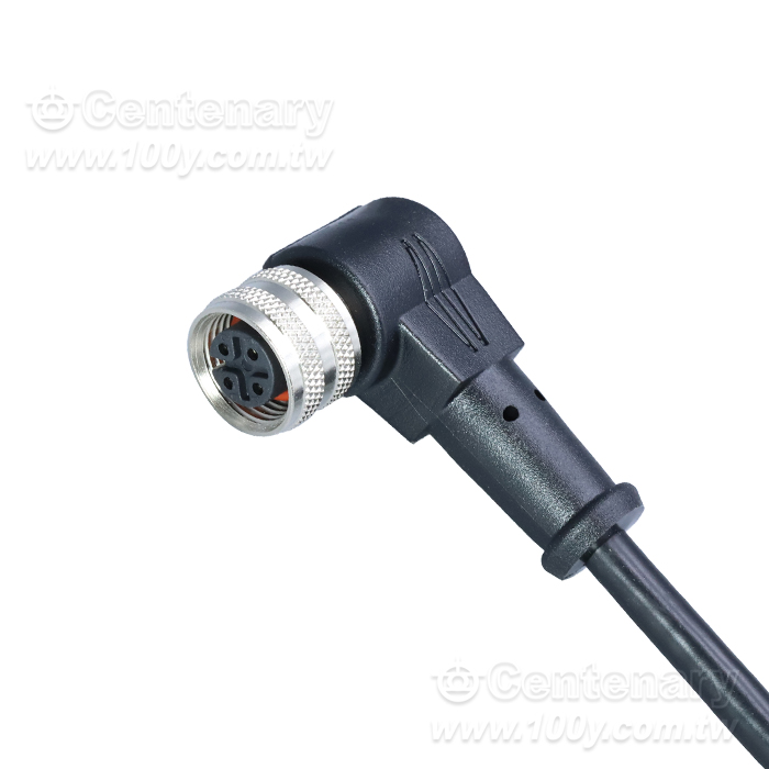 Straight needle in the first four male head _M12 waterproof sensor cable - 166124 Product Image