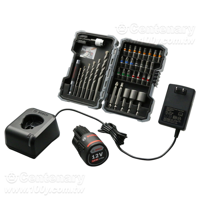 12V鋰電震動電鑽鉑金雙電套裝 - 98597 產品圖片