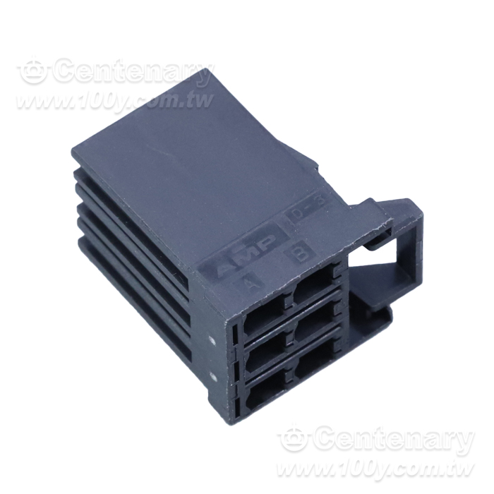 TE AMP_DYNAMIC D-3500 REC HSG 6P Connector - 166297 Product Image
