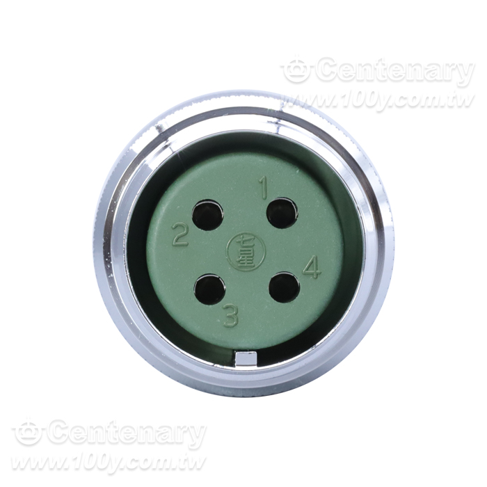 4P母插頭 10A/250V  size:25 - 166391 產品圖片