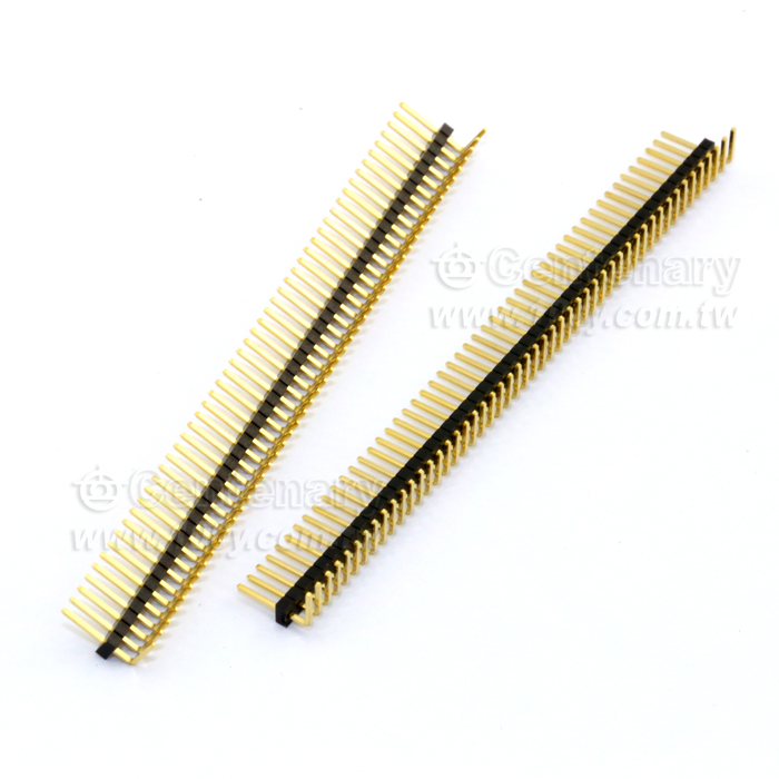 P:2.54mm 90° 單排排針1*40【ROHS】 - 4737 Product Image