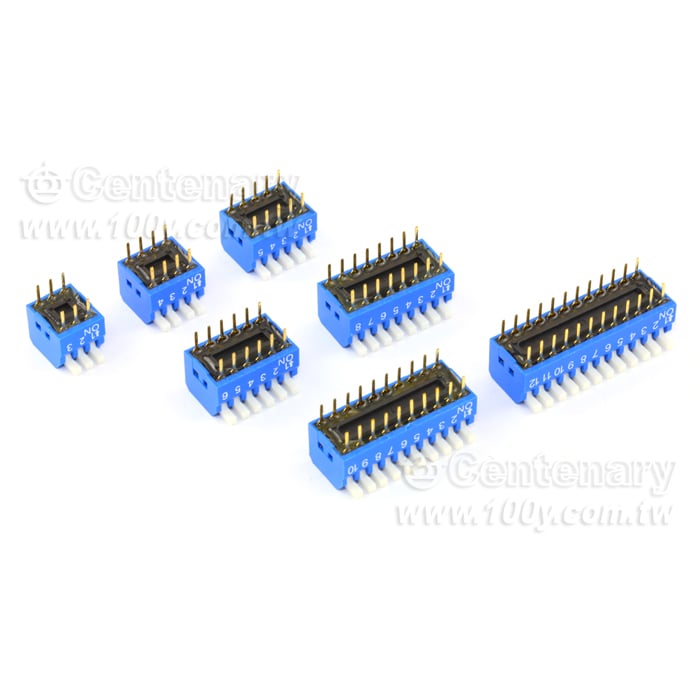 12P 側撥式指撥開關(凸面) - 51559 產品圖片