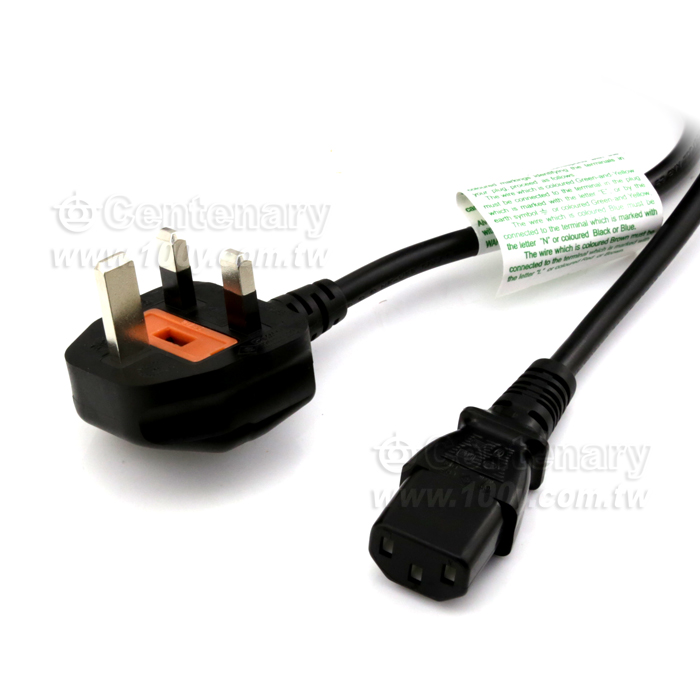 Power Cord  K+Fused 18AWG(0.75mm2) - 14205 Product Image