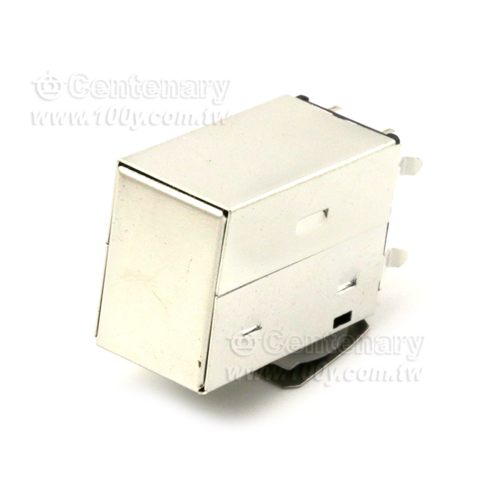 Shielded Double mini-DIN  PCB Mount Socket - 10177 Product Image