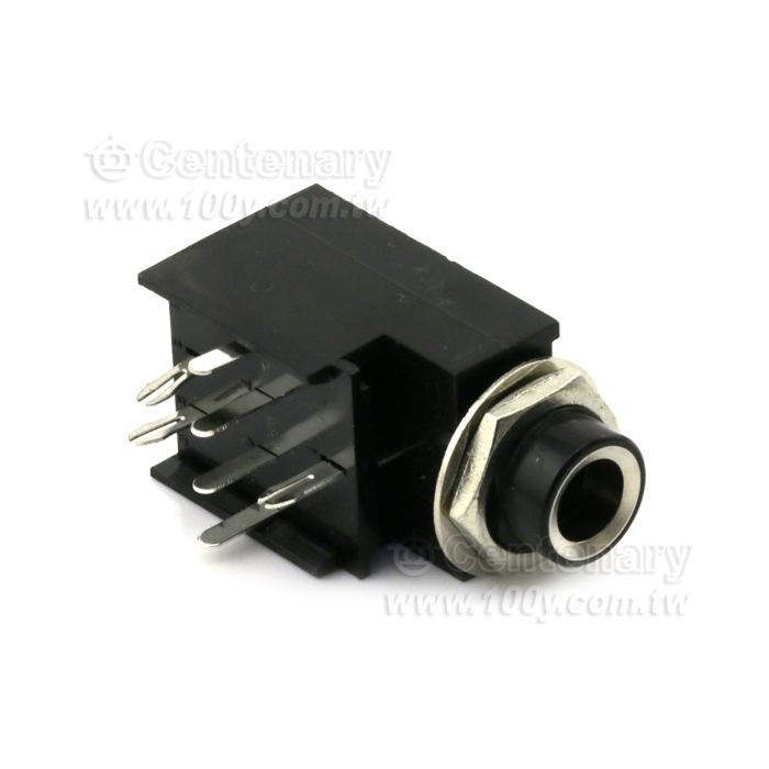 7P 6.3mm PCB Mounting MIC Socket - 3737 Product Image