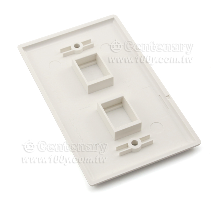 RJ45 Wall Outlets Cover (2 Apertures) - 14240 Product Image