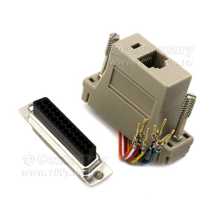 RS232-25M(公)/RJ45 8P8C - 3839 產品圖片