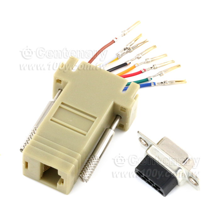 RS232 9F(母)-RJ45 8P8C - 3838 產品圖片