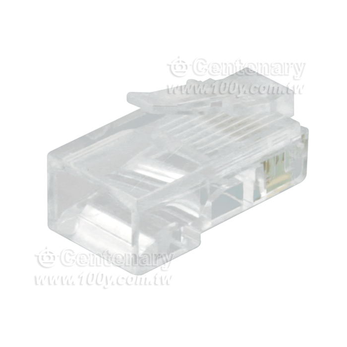 RJ45接頭三叉鍍金50u Cat.5e 8P8C【ROHS】 - 3792 產品圖片
