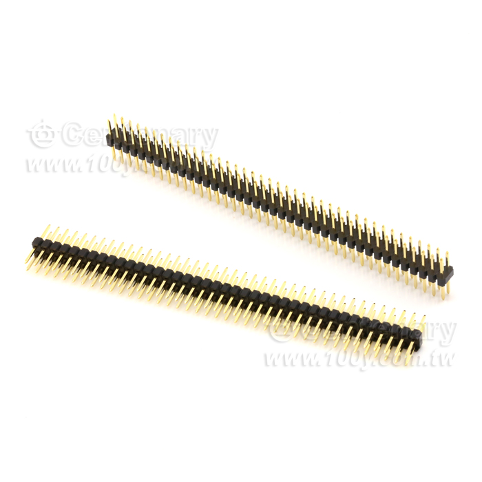 2*40P 2.54mm排針 全長:14.2mm【ROHS】 - 94197 產品圖片