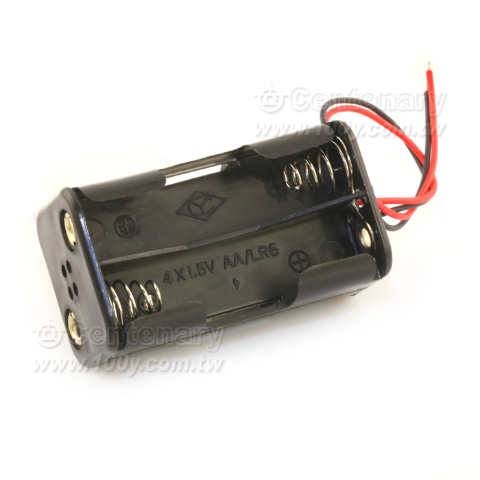 3號4只 背靠背電池盒方型(ROHS)(串聯) - 7803 產品圖片