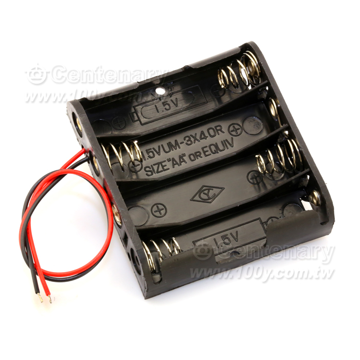 3號4只電池盒平型  (串聯) - 7804 產品圖片