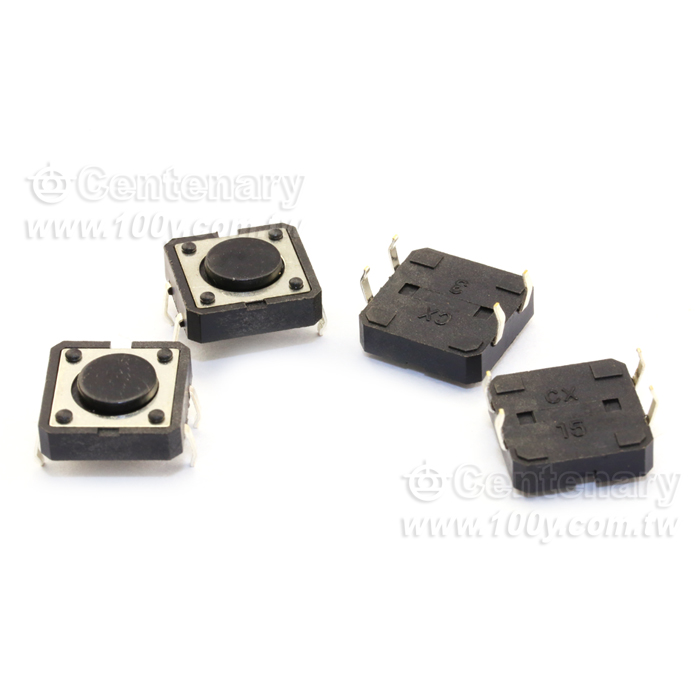 輕觸開關 12*12*4.3mm (無鉛) - 97677 產品圖片