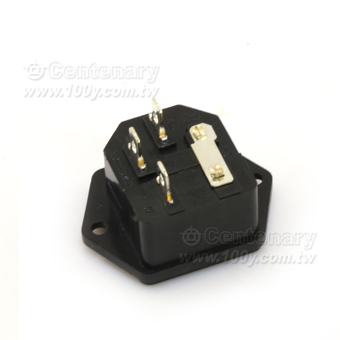 C14 3P AC Power Plugs With Fuse - 8389 Product Image