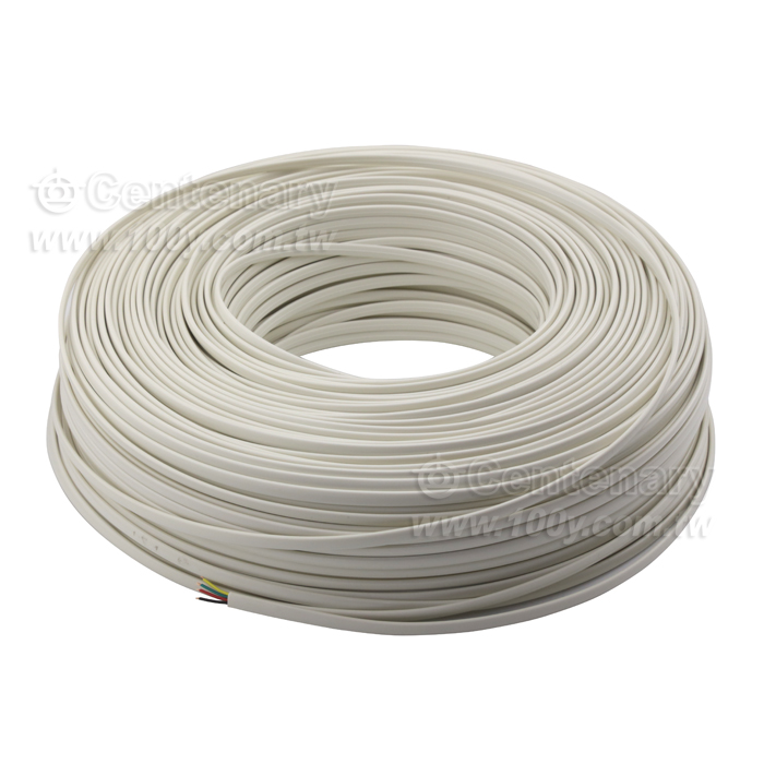 白色扁平電話線 4C 28 AWG - 2965 產品圖片