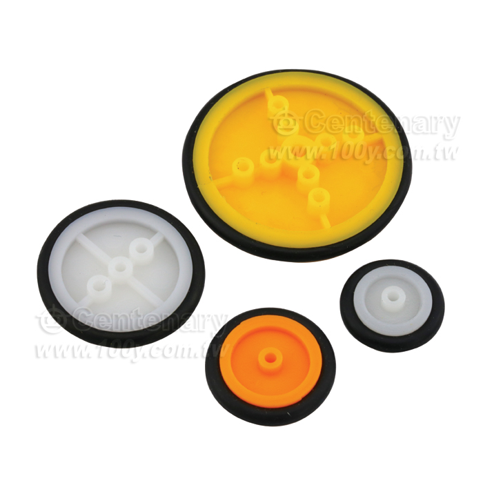 橡膠小車輪 孔徑:2mm 直徑:18mm - 110790 產品圖片