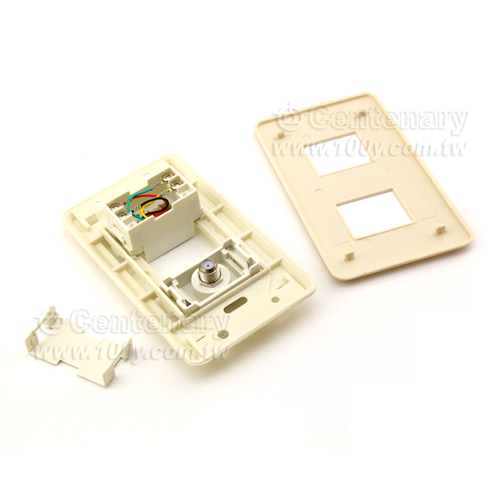 TV Cable + Telephone Outlets - 7651 Product Image