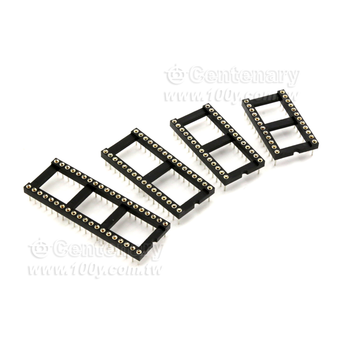 24P Machine Tooled Low Profile Gold Plated IC Sockets - 3314 Product Image