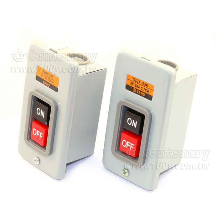 動力押扣開關3P/15A/2.2KW - 9837 產品圖片
