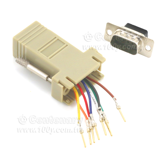 RS-232 9M/RJ45 8P8C Modular Adaptors - 3399 Product Image