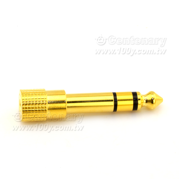 M6.3mm To F3.5mm Stere Adaptor(Gold-Plated) - 8080 Product Image