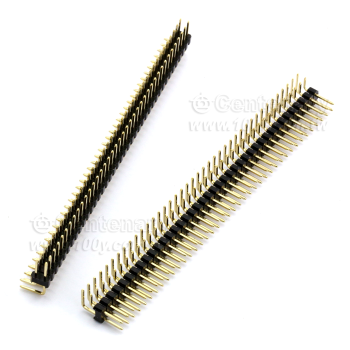 2.54mm Double Row Straight  Pin Headers - 7779 Product Image