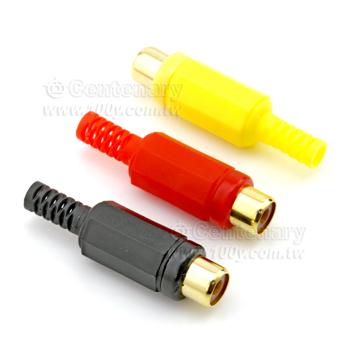 RCA Gold-Plated Adaptor With Cable Clamp - 10107 Product Image
