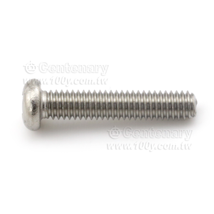 ⊕字不銹鋼圓頭平尾螺絲 M6*14mm - 121696 產品圖片