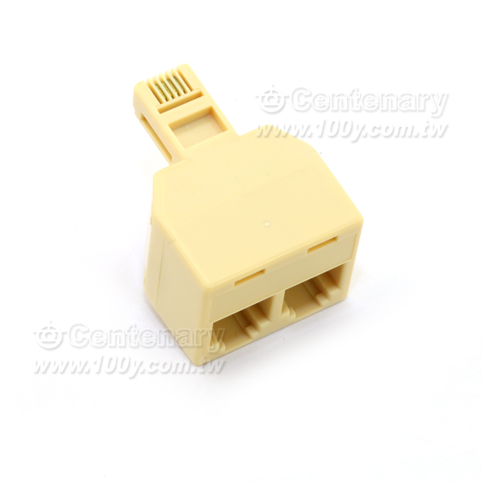 一分二電話分岐器 6P4C - 3348 產品圖片