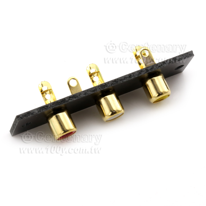 PU+RCA Gold-Plated Sockets 3P - 11809 Product Image