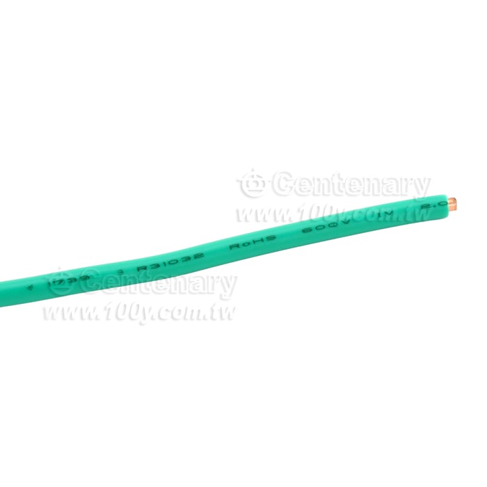 綠-PVC單芯單支電線2.0mm/600V - 44237 產品圖片