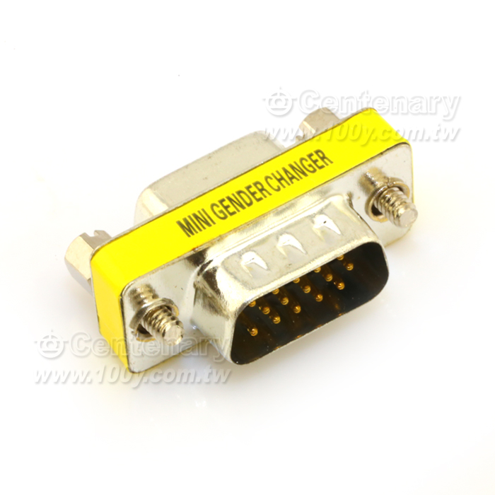 VGA 迷你3排15公-15母轉換頭 - 16451 產品圖片