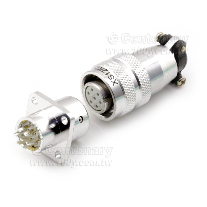 Push-pull Nickle Plated Industrial  squer connector - 71947 Product Image