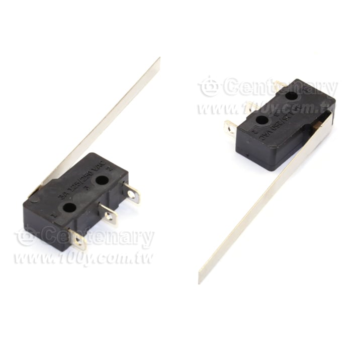 1開1閉 銀觸點 微動開關3A/125/250Vac - 39924 產品圖片