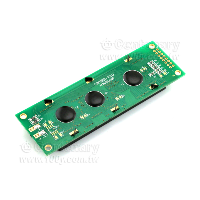 20*2 字符型 LCD 5V (黃綠底黑字) 並口 - 102070 產品圖片
