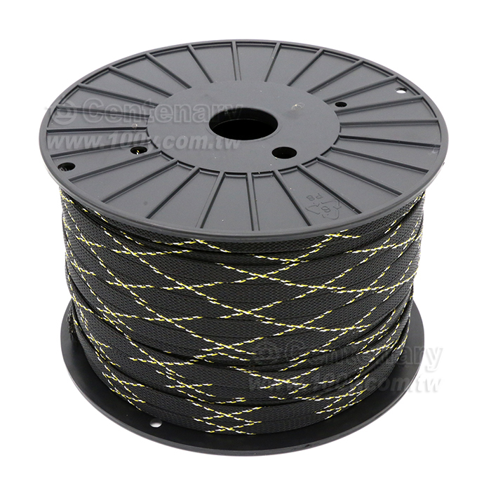 3/8" (11mm)黑擴張網/黑底金銀交叉 - 153950 產品圖片