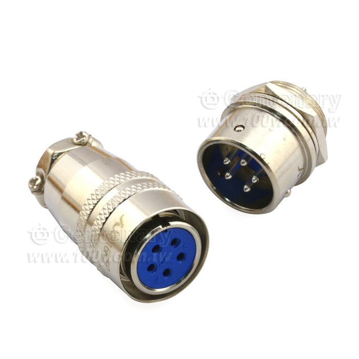 鍍鎳金屬母頭+圓形公(頭)座連接器 - 46499 產品圖片