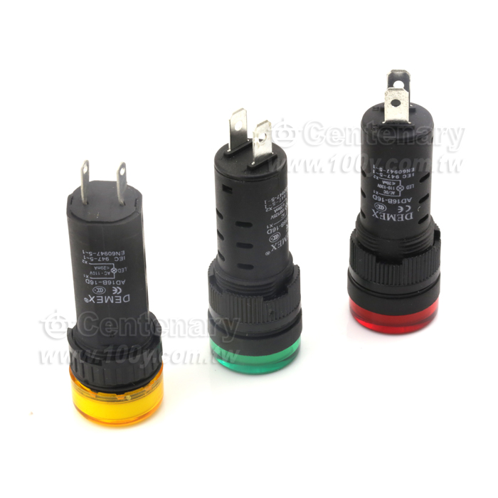 M16 平面LED燈 24V 紅 - 29577 產品圖片